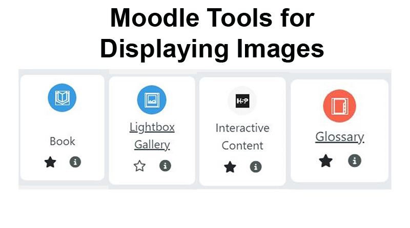 Moodle Tools for Displaying Images
