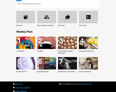 Screen Shot of New UAL Layout