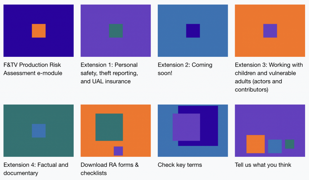 Image of FTV Production Risk Assessment e-module & extensions Moodle page
